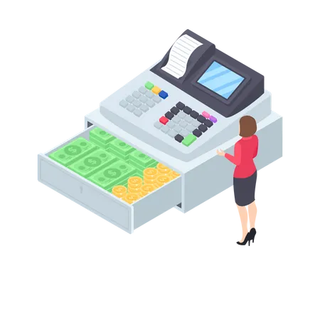 Cash register  Illustration