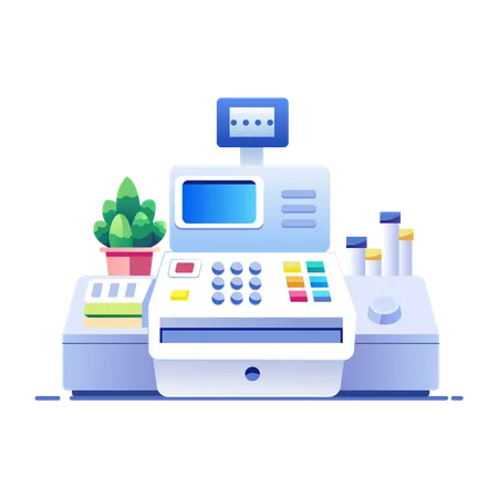 Cash Register  Illustration