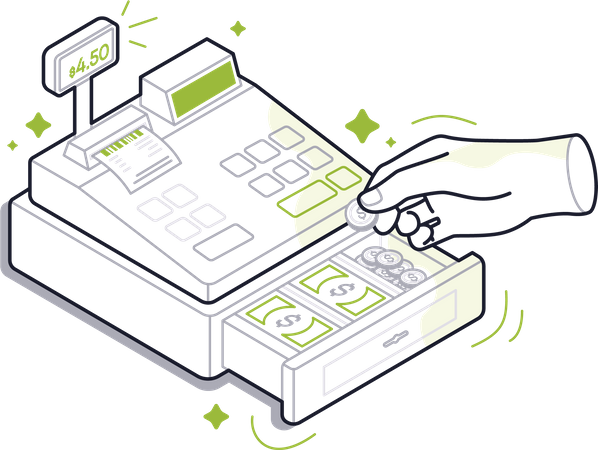 Cash Terminal  Illustration