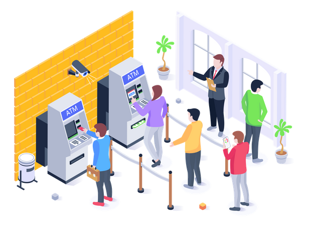 Cash Withdrawal  Illustration