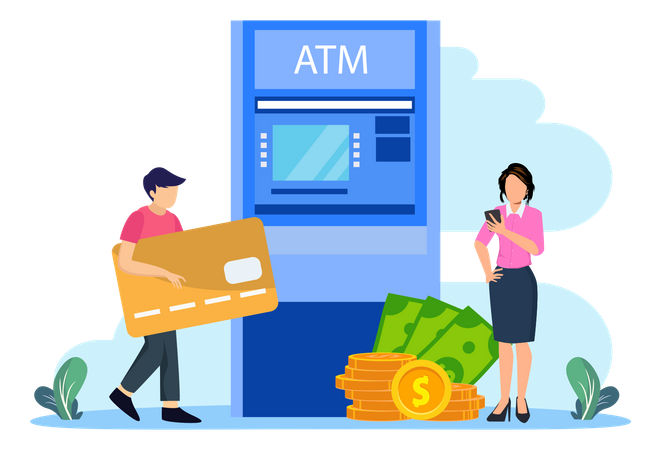 Cash Withdrawal  イラスト