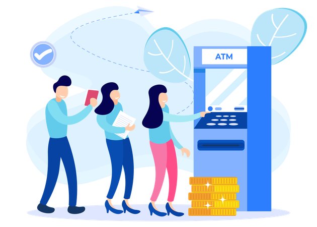 Cash Withdrawal  イラスト