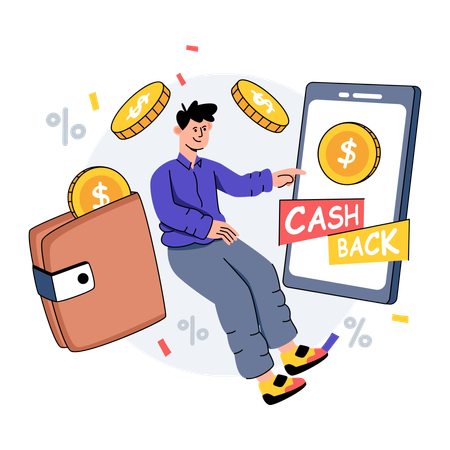 Cashback Offer  Illustration