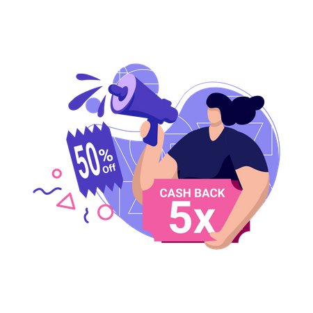 Cashback voucher  Illustration