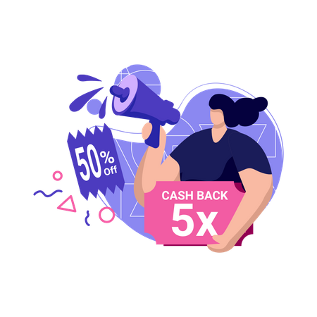 Cashback voucher  Illustration