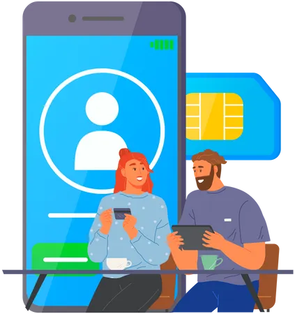 Cashless payment  Illustration