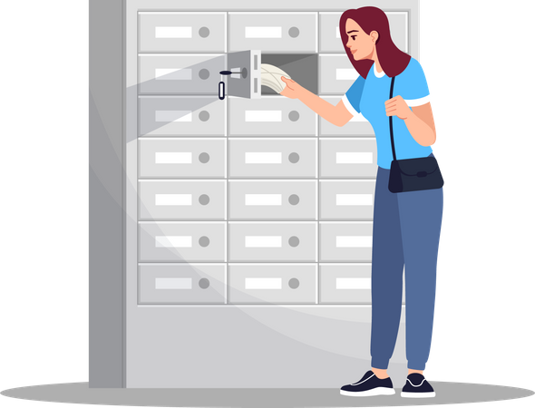 Casier bancaire  Illustration