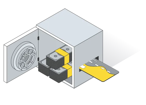 Casier bancaire  Illustration