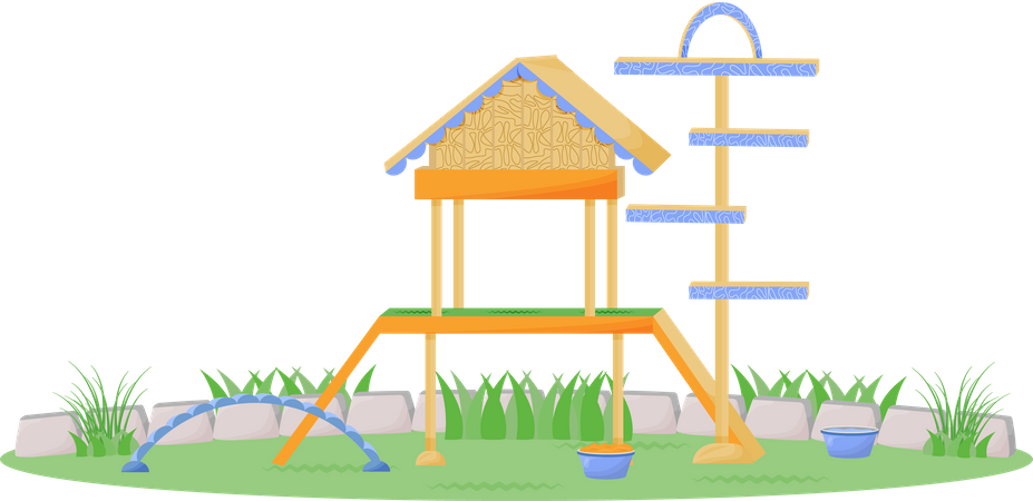 Casinha para animais de estimação  Ilustração