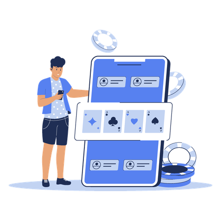 Casino App Development  イラスト