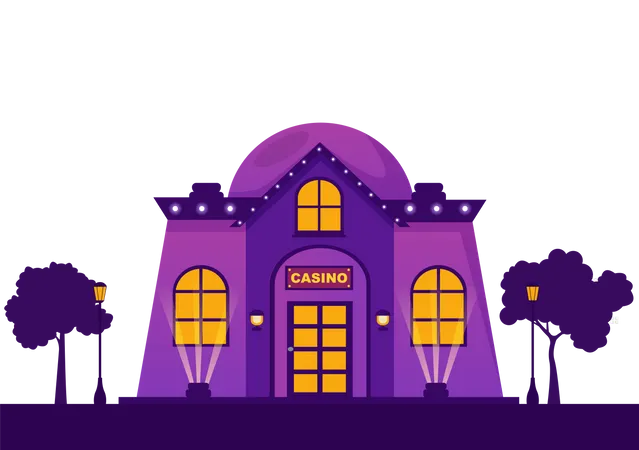 Casino Building Illustration