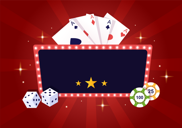 Casino games Illustration