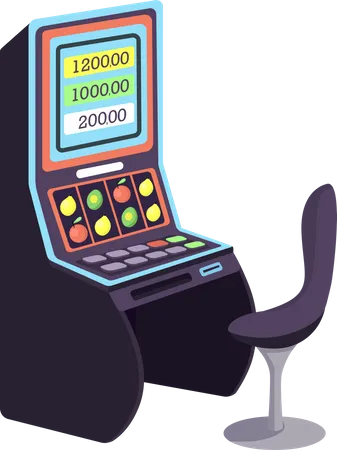 Casino Slot machines Illustration