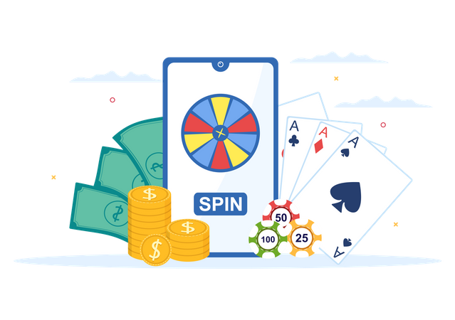 Casino spin  Illustration