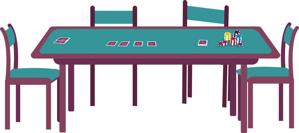 Casino table  Illustration