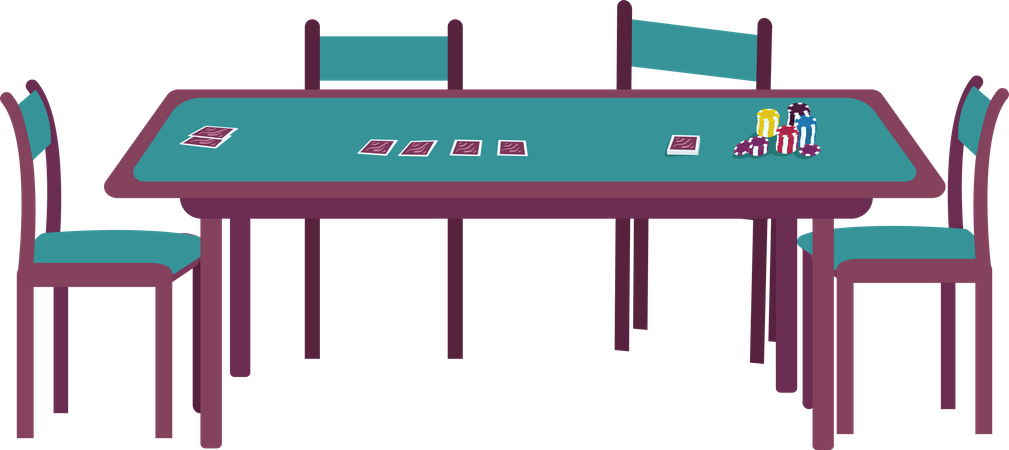 Casino table  Illustration