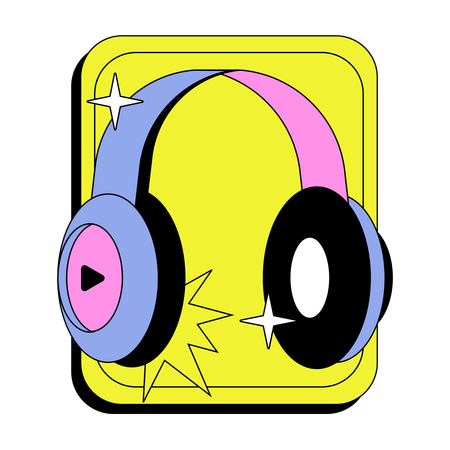 Casque de musique  Illustration