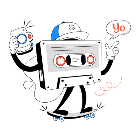 Cassette vidéo  Illustration