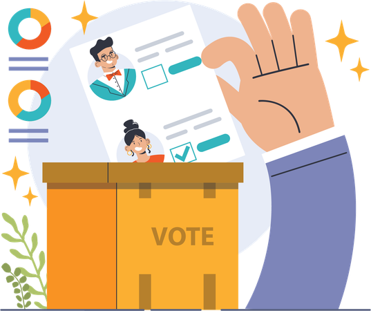 Cast your vote  Illustration