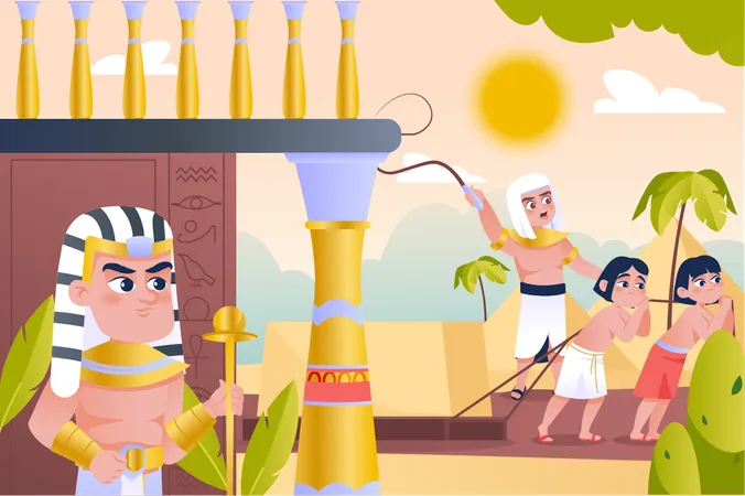 Castigo del faraón  Ilustración