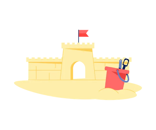 Castillo de arena  Ilustración
