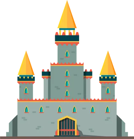 Majestuoso castillo  Ilustración