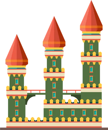 Castle building  Illustration