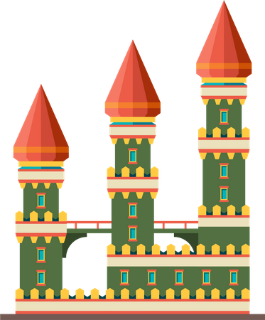 Castle building  Illustration