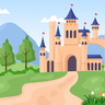 castle tower illustrations