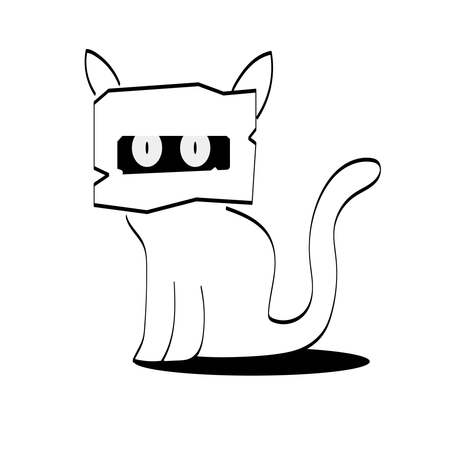 Cat box  Illustration
