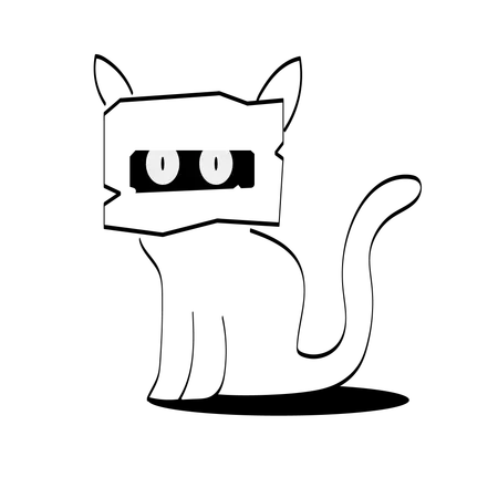 Cat box  Illustration