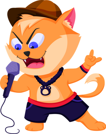Cat Character  Illustration