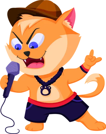 Cat Character  Illustration