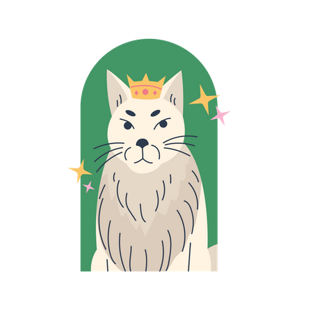 Cat King  Illustration