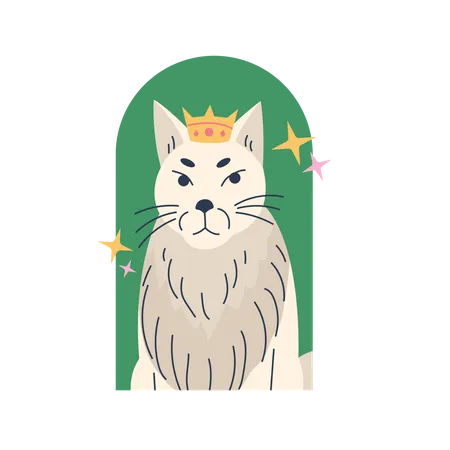 Cat King  Illustration