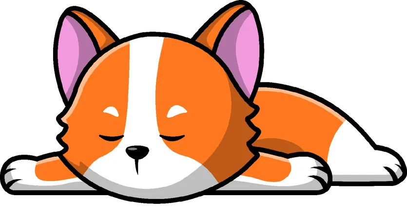 Cat Sleeping  Illustration