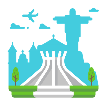 Cathedral Brasilia  Illustration