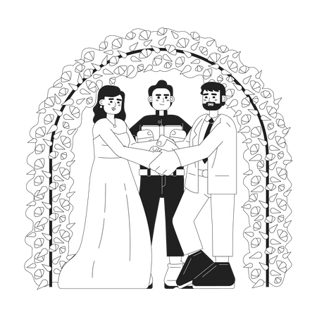 Catholic wedding vows  Illustration