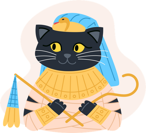 Cat's Pharaoh  Illustration