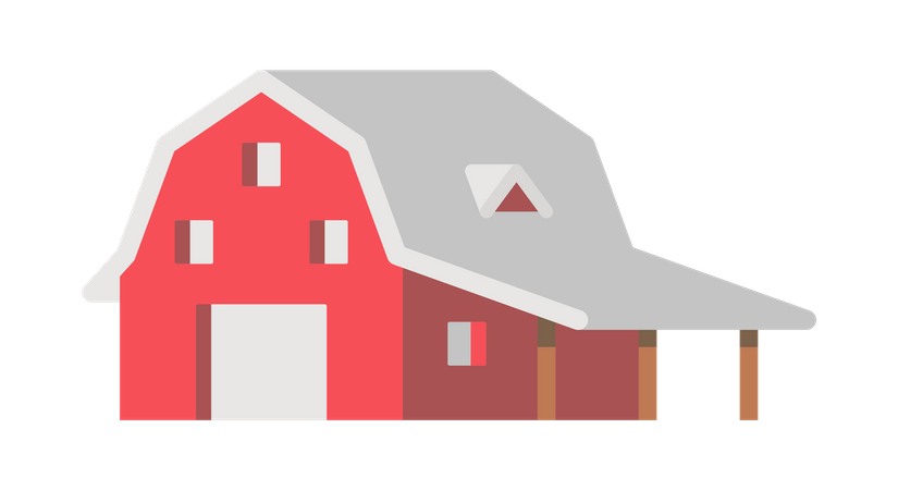 Cattle house Illustration