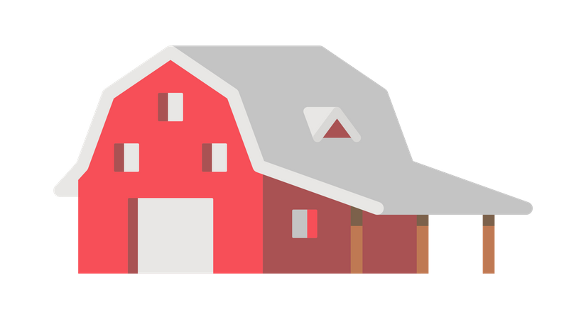 Cattle house  Illustration