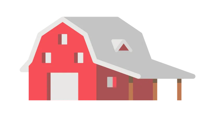 Cattle house  Illustration