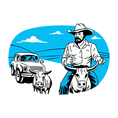 Cattle Wrangler  Illustration