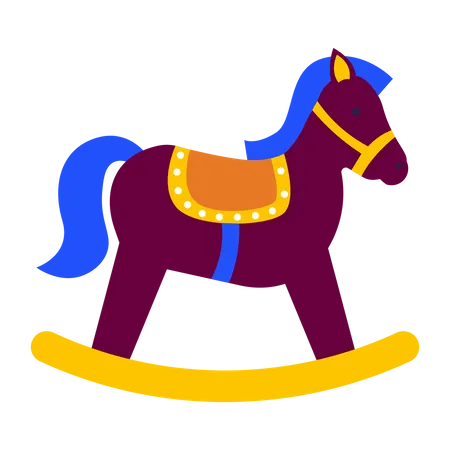 Cavalo de pau  Ilustração