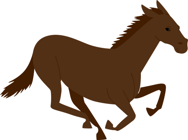 Cavalo de corrida  Ilustração