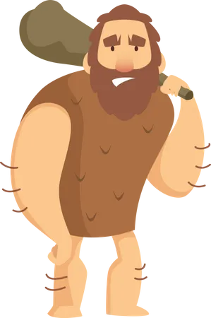 Caveman hunter  Illustration