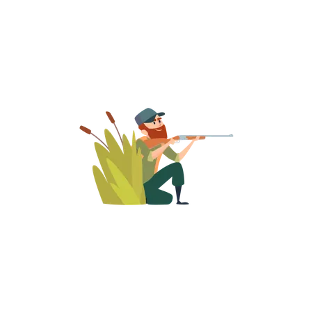 Francotirador cazadores  Ilustración