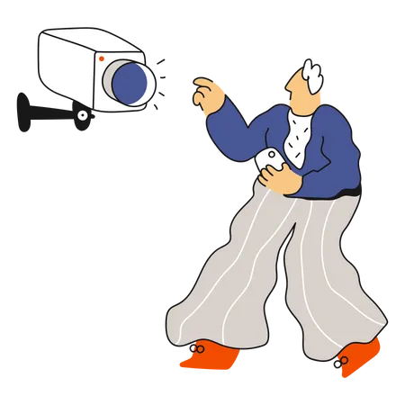 CCTV-Kamera-Sicherheit  Illustration