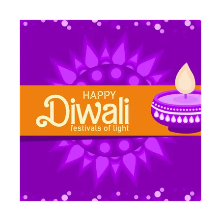 Celebração do Diwali  Ilustração