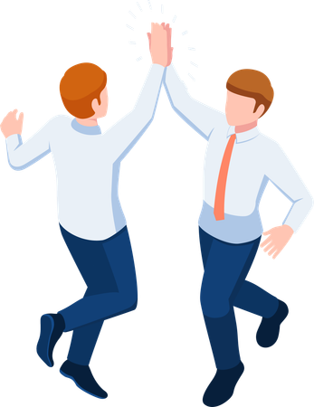 Celebração de sucesso empresarial  Ilustração